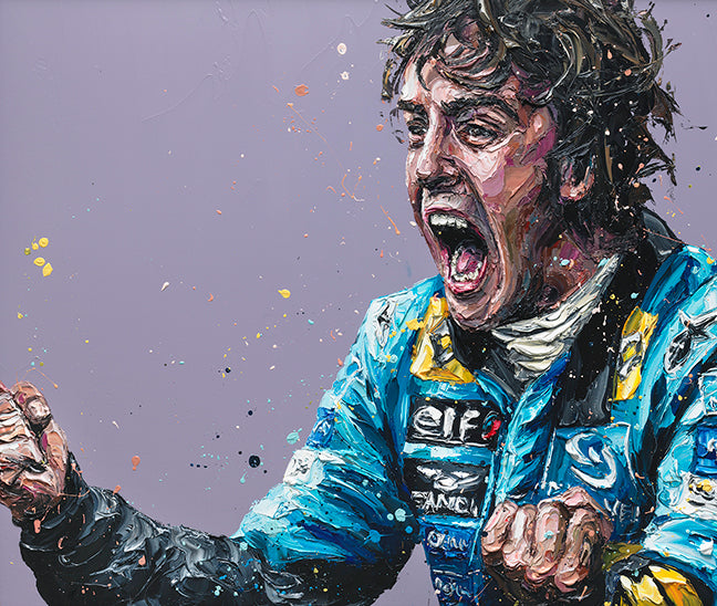 2005 – SCREAMING ALONSO BY PAUL OZ (FORMULA 1 & MOTORSPORT)