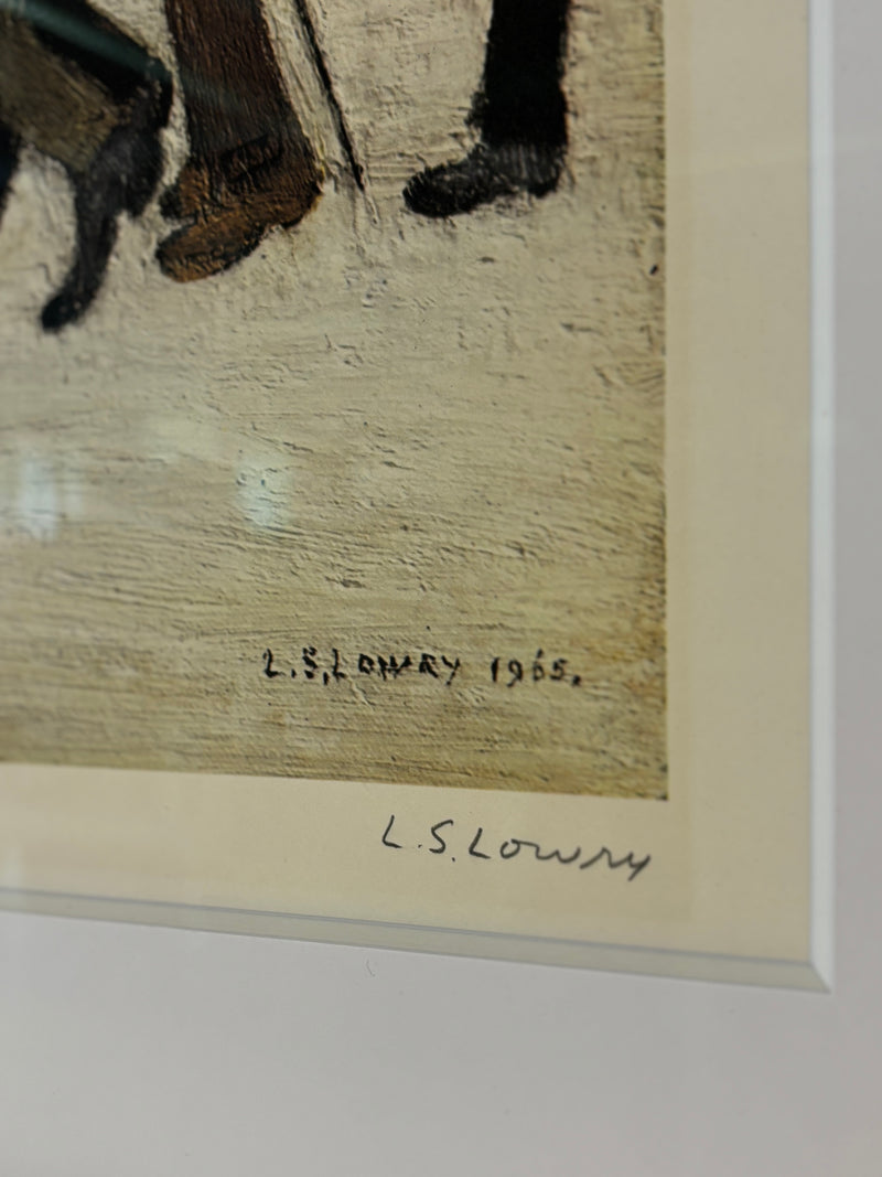 The Meeting Point Signed Print by L.S. Lowry