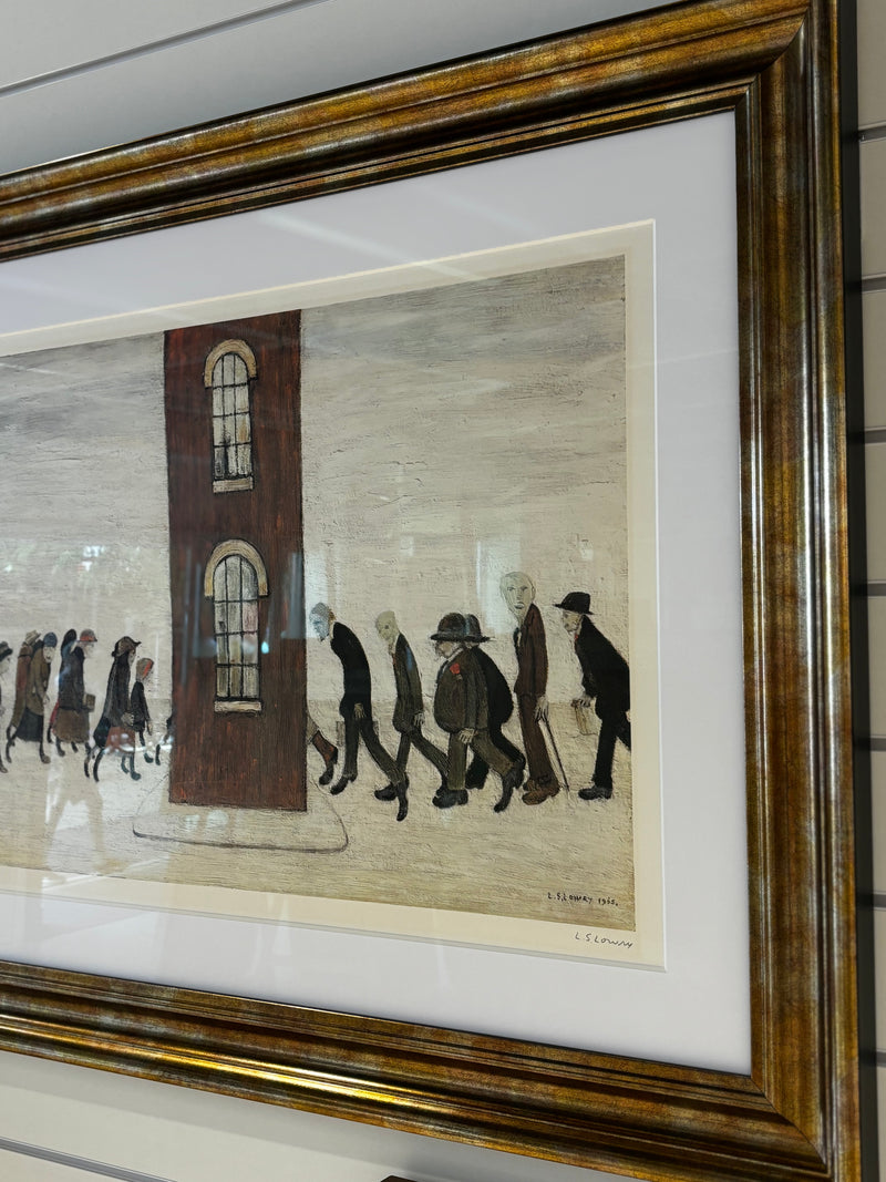 The Meeting Point Signed Print by L.S. Lowry