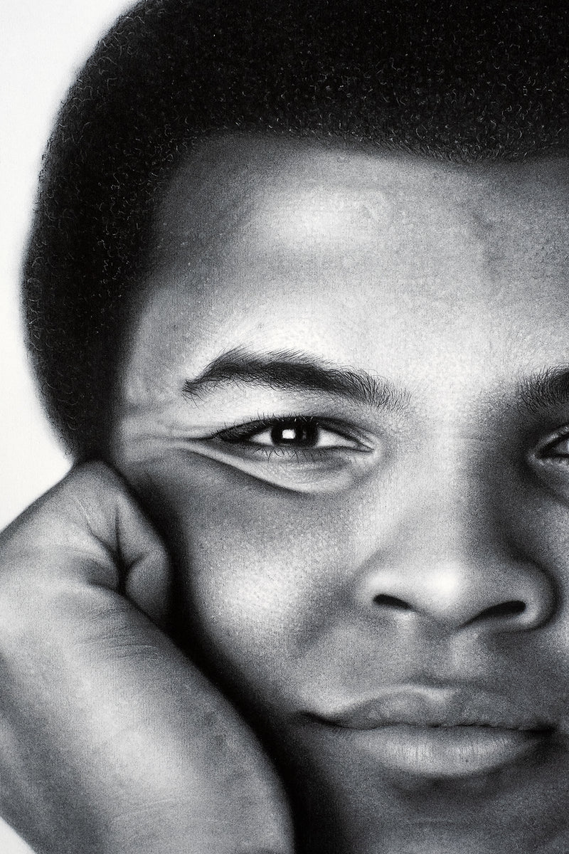 Muhammad Ali Charcoal and Graphite Art Print