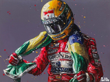 SENNA FLAG (25TH ANNIVERSARY)  BY PAUL OZ (FORMULA 1 & MOTORSPORT)