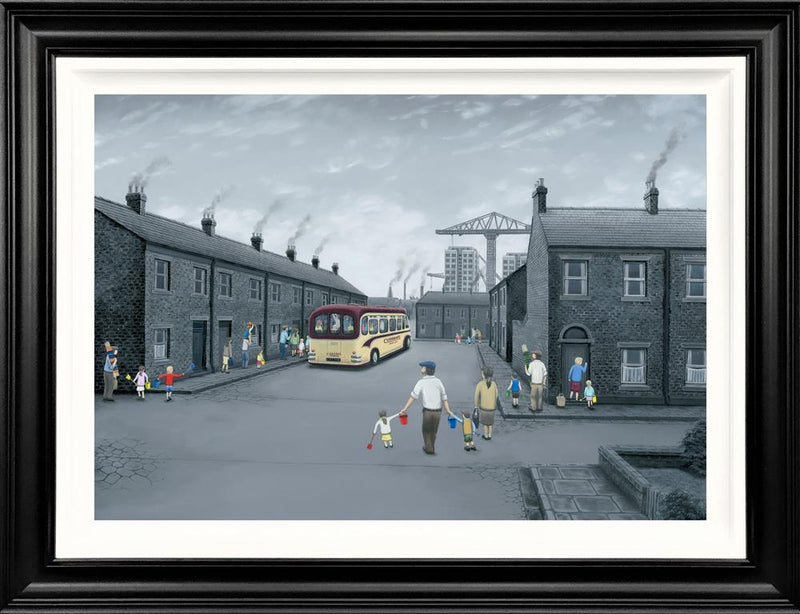 All Aboard For The Seaside - Canvas by Leigh Lambert