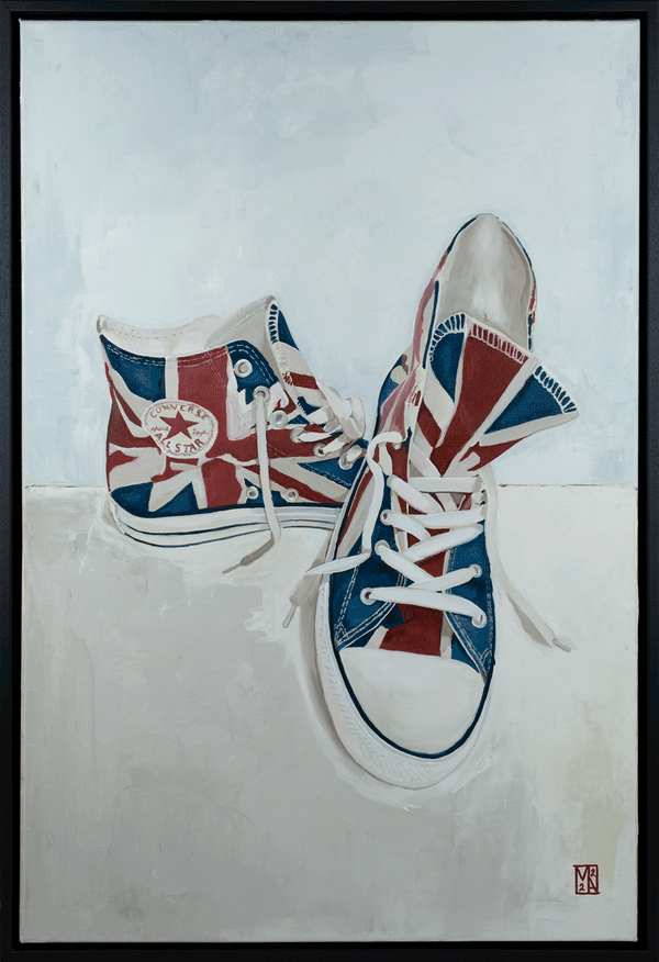 Union Jack Converse Sneakers by Martin Allen