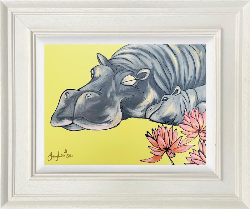 Happy Hippos Original by Amy Louise