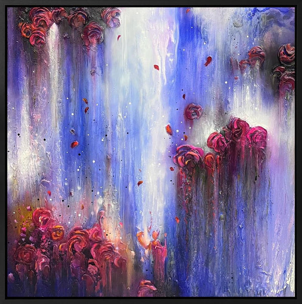 Rainfall of Roses Original by Brenda Herd