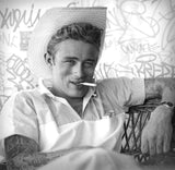 Smoking Gun James Dean Black and White by JJ Adams