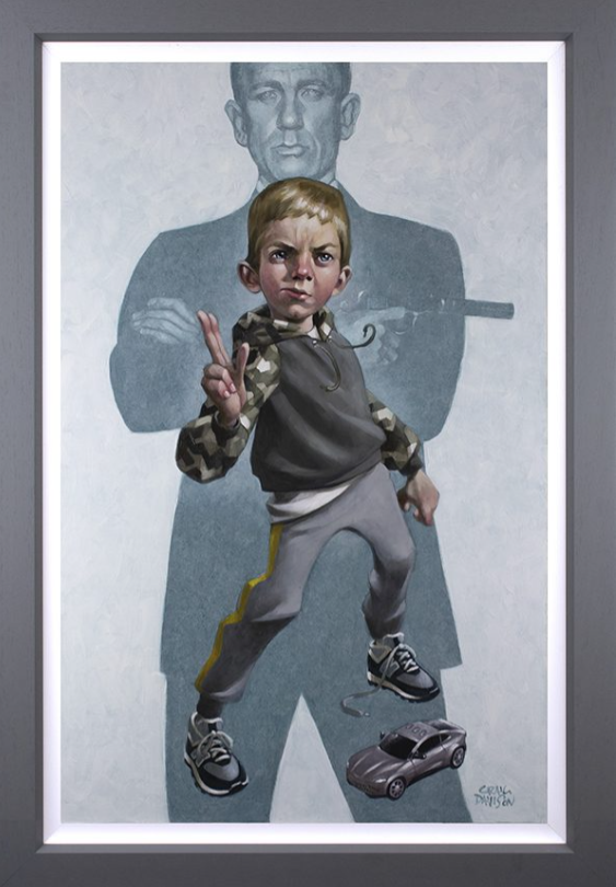 No Tim To Die Hand Embellished Canvas by Craig Davison