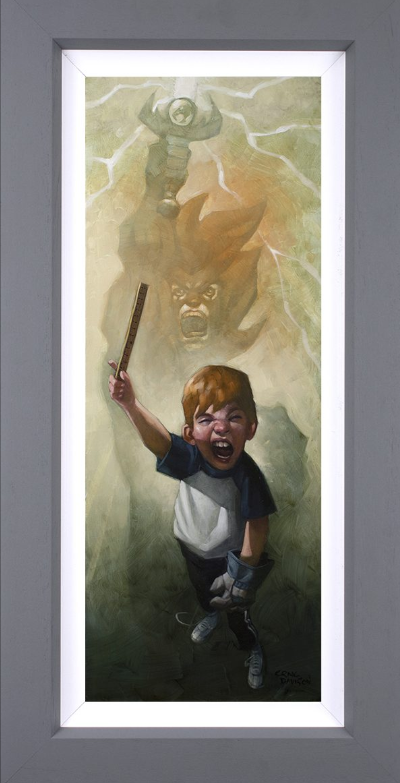 Thunder, Thunder, Thunder Cats Hoooo Hand Embellished Canvas by Craig Davison